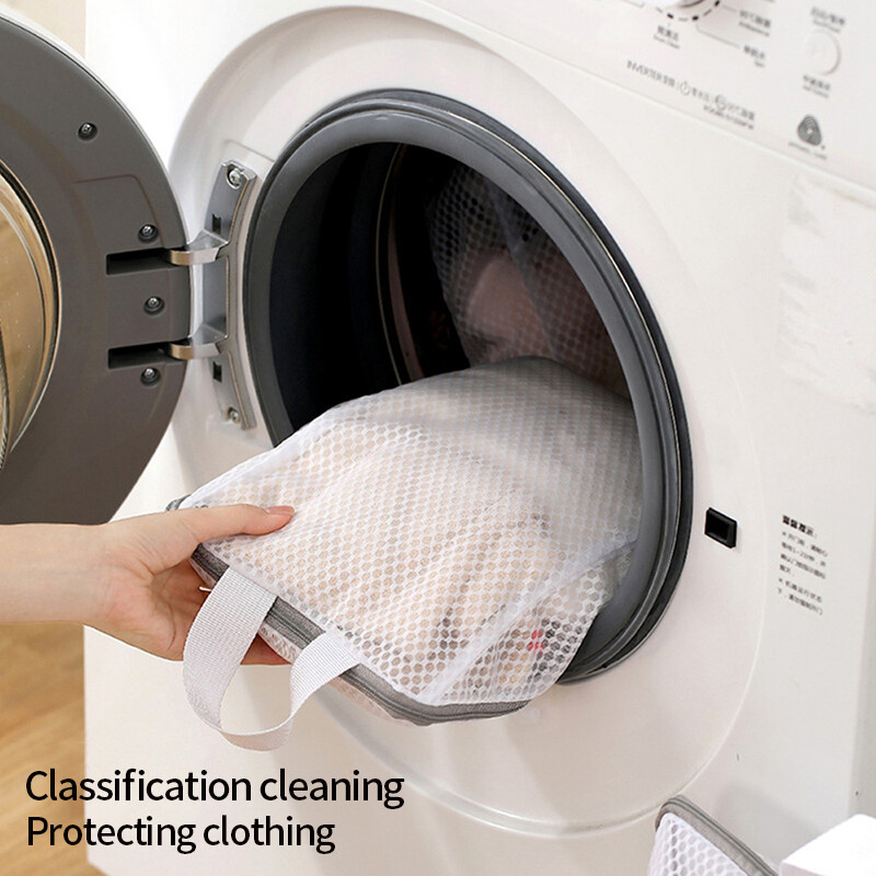 1 tk pesukotid Tõmblukuga pesupesemisvõrk kotid Kokkupandavad kaitseriiete pesuvõrgu kotid riiete hoolduskotid pesumasinale
