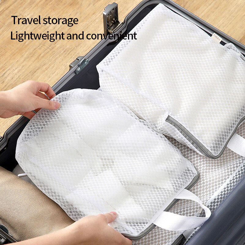 1 tk pesukotid Tõmblukuga pesupesemisvõrk kotid Kokkupandavad kaitseriiete pesuvõrgu kotid riiete hoolduskotid pesumasinale