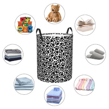 Dirty Laundry Basket Dog Paw Print Πτυσσόμενος κάδος αποθήκευσης ρούχων Αδιάβροχος οργανωτής σπιτιού