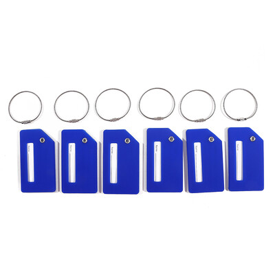 6 ks Ženy Muži Cestovné doplnky Silikónové visačky na batožinu Kufor ID Meno Adresa Držiak na batožinu Visačka na batožinu Unisex Label Vysoko kvalitné
