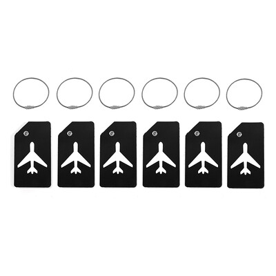 6 ks Ženy Muži Cestovné doplnky Silikónové visačky na batožinu Kufor ID Meno Adresa Držiak na batožinu Visačka na batožinu Unisex Label Vysoko kvalitné
