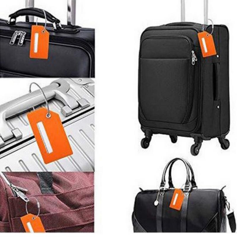 6 ks Ženy Muži Cestovné doplnky Silikónové visačky na batožinu Kufor ID Meno Adresa Držiak na batožinu Visačka na batožinu Unisex Label Vysoko kvalitné