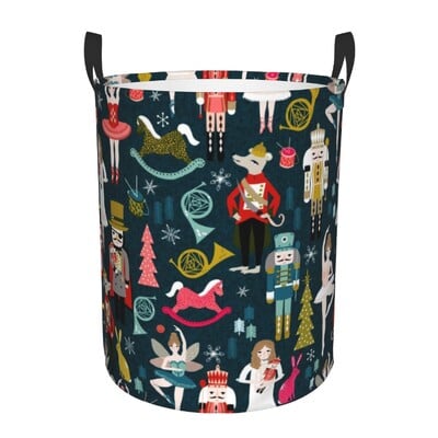 Ballet Art Coș de rufe Pliabil haine de lebădă Coș de jucărie Coș de depozitare pentru creșă de copii
