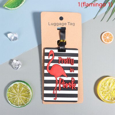 1 KOM Kreativni crtani kovčeg s oznakom za prtljagu Modni stil Silikonska prtljaga Naziv ID adrese Naljepnica za prijenosnu naljepnicu za putne dodatke