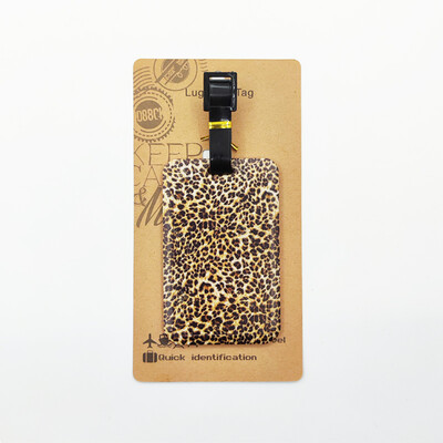 Naljepnica za prtljagu s leopardovim printom Muška oznaka za putnu prtljagu Ženski kovčeg ID Adresa Držač Ukrcaj za prtljagu Prijenosni