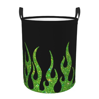 Red Classic Racing Flames Laundry Hamper Μεγάλο καλάθι αποθήκευσης Hot Fire Kids Nursery Toy Organizer