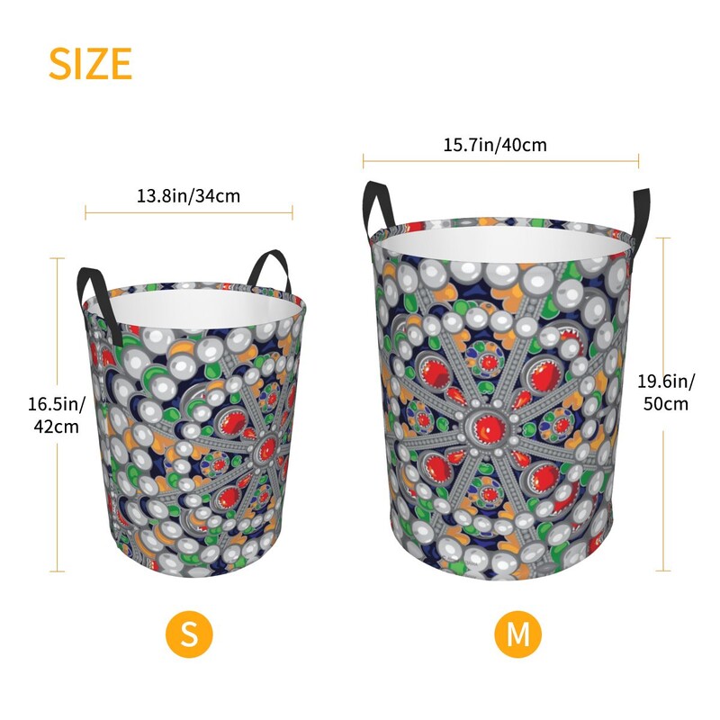 Kabyle Jewelry Tafzimth Amazigh Καλάθι Πλυντηρίου Πτυσσόμενο Ethnic Geometric Baby Hamper for Nursery Toys Organizer Αποθήκευση Κάδοι