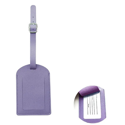 1 db PU bőr repülési poggyászcímkék Utazási kiegészítők Női Férfi Poggyásztábla Név azonosító Cím Tartó Bőrönd címke