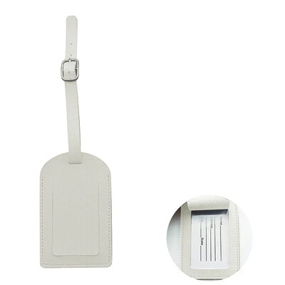1 db PU bőr repülési poggyászcímkék Utazási kiegészítők Női Férfi Poggyásztábla Név azonosító Cím Tartó Bőrönd címke