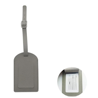1 db PU bőr repülési poggyászcímkék Utazási kiegészítők Női Férfi Poggyásztábla Név azonosító Cím Tartó Bőrönd címke