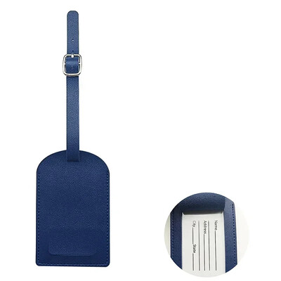 1 db PU bőr repülési poggyászcímkék Utazási kiegészítők Női Férfi Poggyásztábla Név azonosító Cím Tartó Bőrönd címke