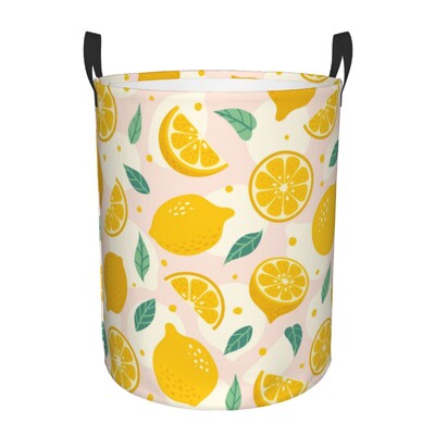 Mediteranske pločice Ljeto Voće Limuni Košara za rublje Sklopiva košara za odjeću Košara za igračke Posuda za odlaganje za dječju sobu