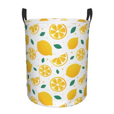 Mediteranske pločice Ljeto Voće Limuni Košara za rublje Sklopiva košara za odjeću Košara za igračke Posuda za odlaganje za dječju sobu