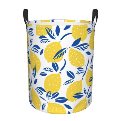 Mediteranske pločice Ljeto Voće Limuni Košara za rublje Sklopiva košara za odjeću Košara za igračke Posuda za odlaganje za dječju sobu