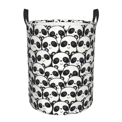 Individualizuoto animacinio filmo „Panda Bear“ skalbinių kliūtis, didelis sandėliavimo krepšelis, vaikų darželio žaislų laikiklis