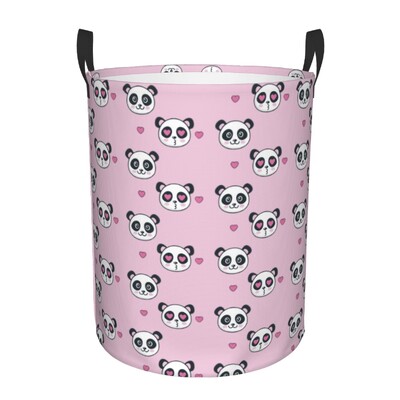Individualizuoto animacinio filmo „Panda Bear“ skalbinių kliūtis, didelis sandėliavimo krepšelis, vaikų darželio žaislų laikiklis