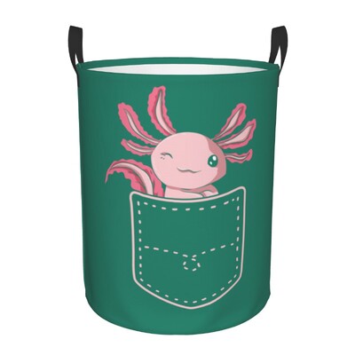 Slatka košara za rublje Axolotl, sklopiva igračka daždevnjak, korpa za odjeću, posuda za odlaganje za dječju sobu