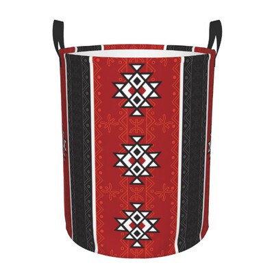 Berber Tifinagh Z Imazighen Καλάθι Πλυντηρίου Προσώπου Πτυσσόμενος Κάδος Αποθήκευσης Μεγάλων Ρούχων Amazigh Kabyle Art Baby Hamper