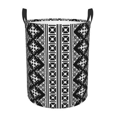 Berber Tifinagh Z Imazighen Καλάθι Πλυντηρίου Προσώπου Πτυσσόμενος Κάδος Αποθήκευσης Μεγάλων Ρούχων Amazigh Kabyle Art Baby Hamper