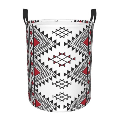 Berber Tifinagh Z Imazighen Καλάθι Πλυντηρίου Προσώπου Πτυσσόμενος Κάδος Αποθήκευσης Μεγάλων Ρούχων Amazigh Kabyle Art Baby Hamper