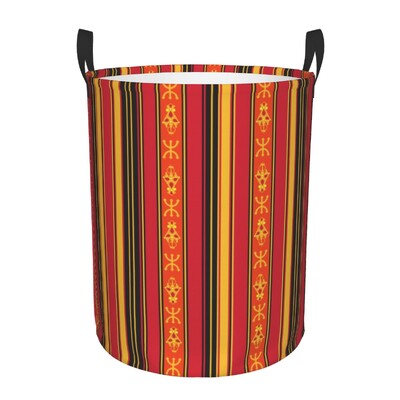 Berber Tifinagh Z Imazighen Καλάθι Πλυντηρίου Προσώπου Πτυσσόμενος Κάδος Αποθήκευσης Μεγάλων Ρούχων Amazigh Kabyle Art Baby Hamper