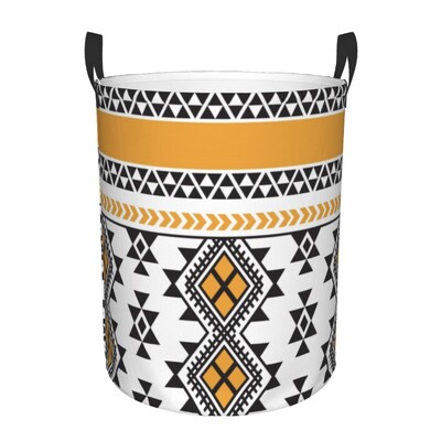Berber Tifinagh Z Imazighen Καλάθι Πλυντηρίου Προσώπου Πτυσσόμενος Κάδος Αποθήκευσης Μεγάλων Ρούχων Amazigh Kabyle Art Baby Hamper
