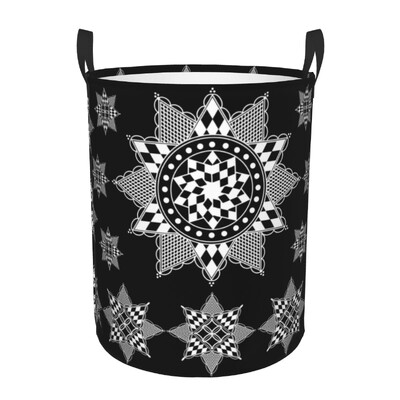 Berber Tifinagh Z Imazighen Καλάθι Πλυντηρίου Προσώπου Πτυσσόμενος Κάδος Αποθήκευσης Μεγάλων Ρούχων Amazigh Kabyle Art Baby Hamper