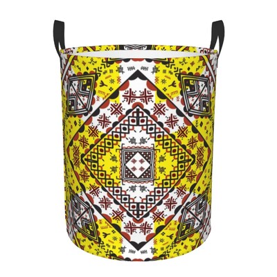 Berber Tifinagh Z Imazighen Καλάθι Πλυντηρίου Προσώπου Πτυσσόμενος Κάδος Αποθήκευσης Μεγάλων Ρούχων Amazigh Kabyle Art Baby Hamper