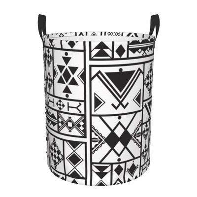 Berber Tifinagh Z Imazighen Καλάθι Πλυντηρίου Προσώπου Πτυσσόμενος Κάδος Αποθήκευσης Μεγάλων Ρούχων Amazigh Kabyle Art Baby Hamper