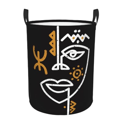Berber Tifinagh Z Imazighen Καλάθι Πλυντηρίου Προσώπου Πτυσσόμενος Κάδος Αποθήκευσης Μεγάλων Ρούχων Amazigh Kabyle Art Baby Hamper