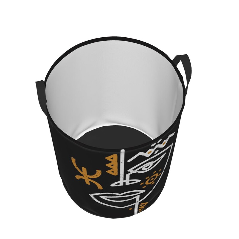 Berber Tifinagh Z Imazighen Veido skalbinių krepšelis Sulankstomas didelis drabužių laikymo dėžė Amazigh Kabyle Art kūdikių kliūtis