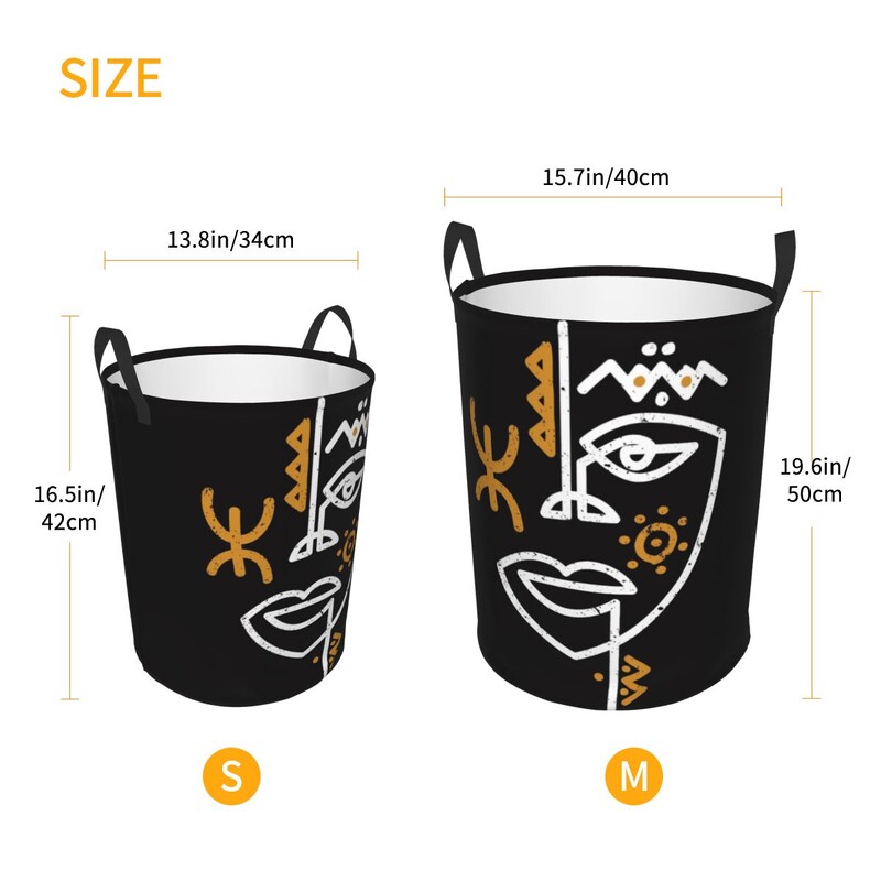 Berber Tifinagh Z Imazighen Veido skalbinių krepšelis Sulankstomas didelis drabužių laikymo dėžė Amazigh Kabyle Art kūdikių kliūtis