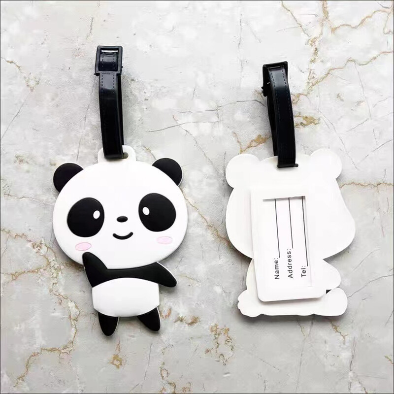 Panda Cartoon Bording Pass Kofer Cartoon Oznake za prtljagu Dizajn ID Identifikator Oznaka Oznaka Držač adrese Putni pribor