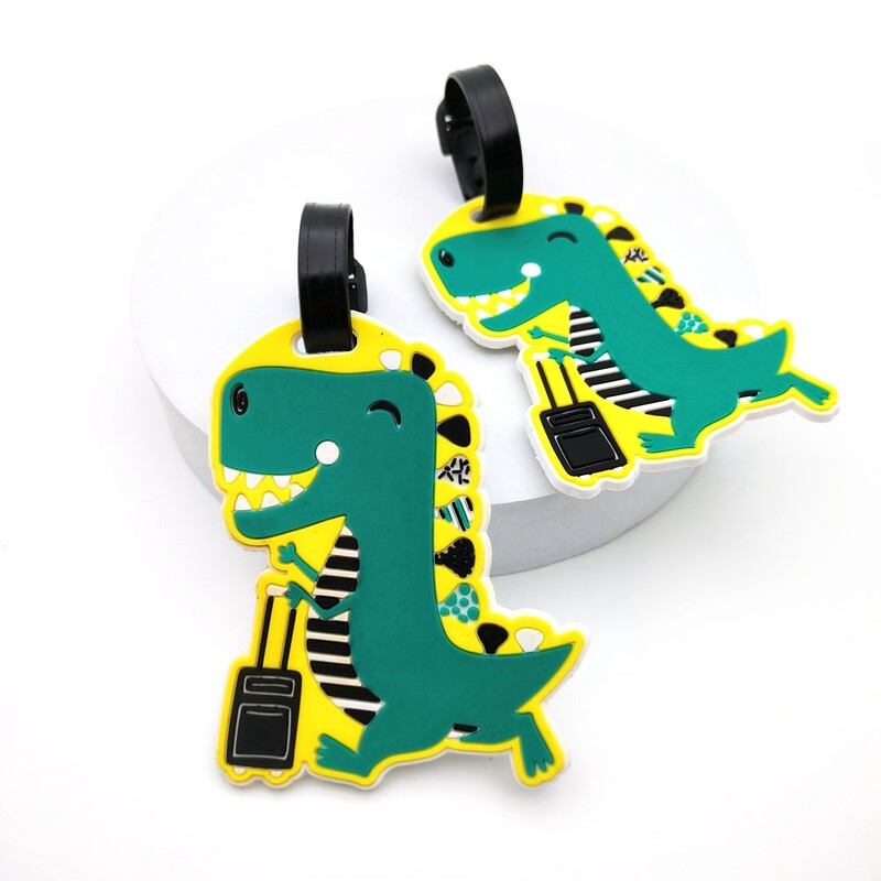 1 db aranyos rajzfilm hawaii flamingó szilikon poggyászcímke kawaii azonosító cím tartó beszálló poggyászcímke utazási kiegészítő