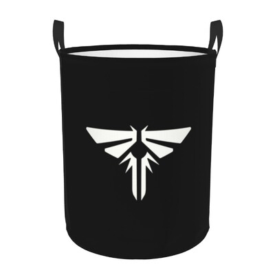 The Last Of Us Ellie Tattoo Coș de rufe Pliabil mare Coș de depozitare pentru haine Joc video Coș pentru copii Firefly