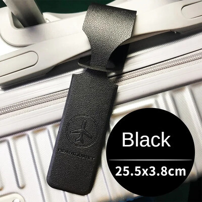 1x PU bőr poggyászcímke hordozható bőrönd azonosító címke poggyász beszállótáska címke név azonosító cím tartó utazási kiegészítők