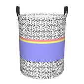 Geometric Laundry Hamper Μεγάλο καλάθι αποθήκευσης Αφηρημένη μπλε μοντέρνα τέχνη Παιδική οργάνωση παιδικών παιχνιδιών