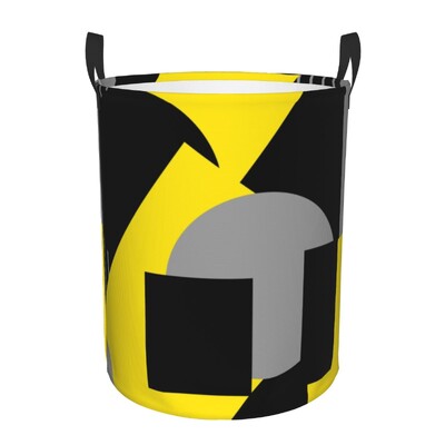 Geometric Laundry Hamper Μεγάλο καλάθι αποθήκευσης Αφηρημένη μπλε μοντέρνα τέχνη Παιδική οργάνωση παιδικών παιχνιδιών