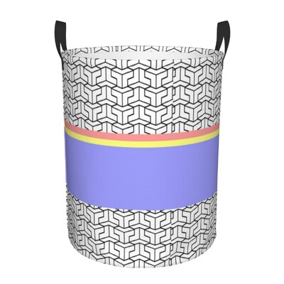Geometric Laundry Hamper Μεγάλο καλάθι αποθήκευσης Αφηρημένη μπλε μοντέρνα τέχνη Παιδική οργάνωση παιδικών παιχνιδιών