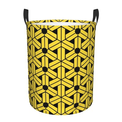 Geometric Laundry Hamper Μεγάλο καλάθι αποθήκευσης Αφηρημένη μπλε μοντέρνα τέχνη Παιδική οργάνωση παιδικών παιχνιδιών