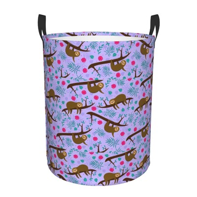kohandatud Lovely Monkey Prinditud pesukorv Kokkupandav lapsehoidja lasteaia mänguasjade jaoks Korraldaja hoiukastid