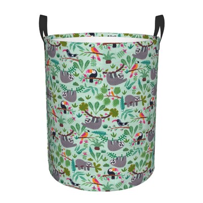 kohandatud Lovely Monkey Prinditud pesukorv Kokkupandav lapsehoidja lasteaia mänguasjade jaoks Korraldaja hoiukastid