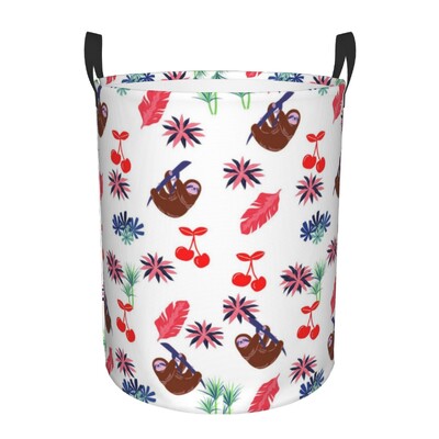 kohandatud Lovely Monkey Prinditud pesukorv Kokkupandav lapsehoidja lasteaia mänguasjade jaoks Korraldaja hoiukastid