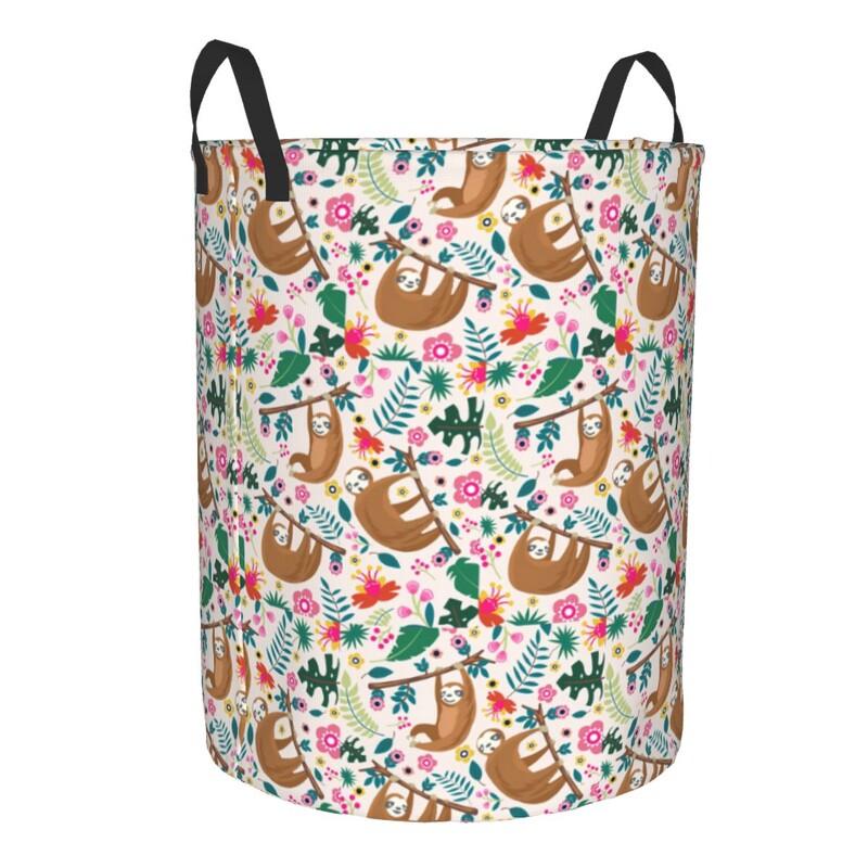 kohandatud Lovely Monkey Prinditud pesukorv Kokkupandav lapsehoidja lasteaia mänguasjade jaoks Korraldaja hoiukastid