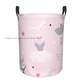 Pesukorv Armas baleriin, kes tantsib kuul Riie voltimine määrdunud riided Mänguasjad Hoiukapp Kodumajapidamise hoiukorv