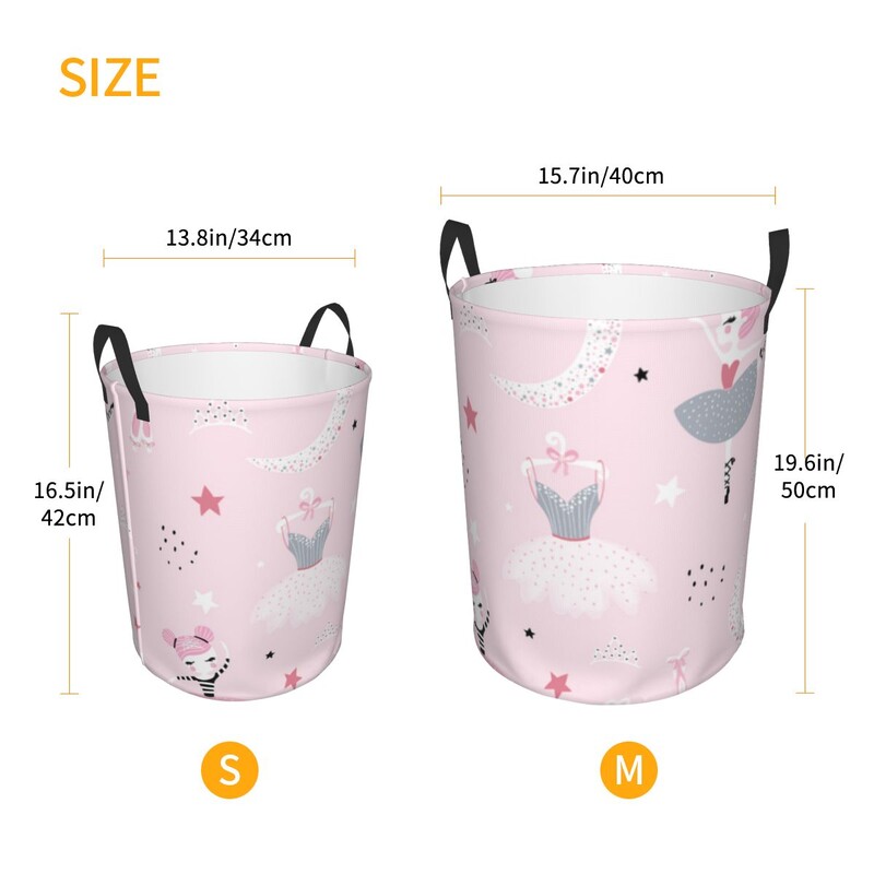 Pesukorv Armas baleriin, kes tantsib kuul Riie voltimine määrdunud riided Mänguasjad Hoiukapp Kodumajapidamise hoiukorv