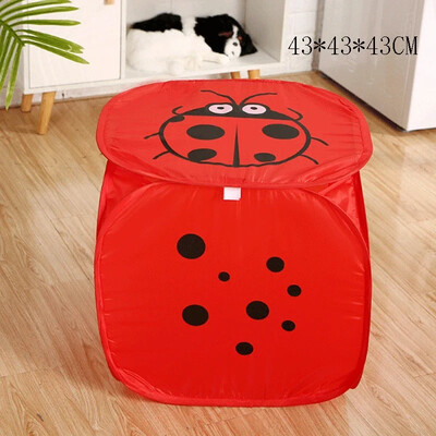 Kokkupandav tolmukindel Stor Box Suure mahutavusega pesukorv kaanega Mänguasjad Mitmesugused rõivaste organiseerija Kodune hoiustamiskorraldus