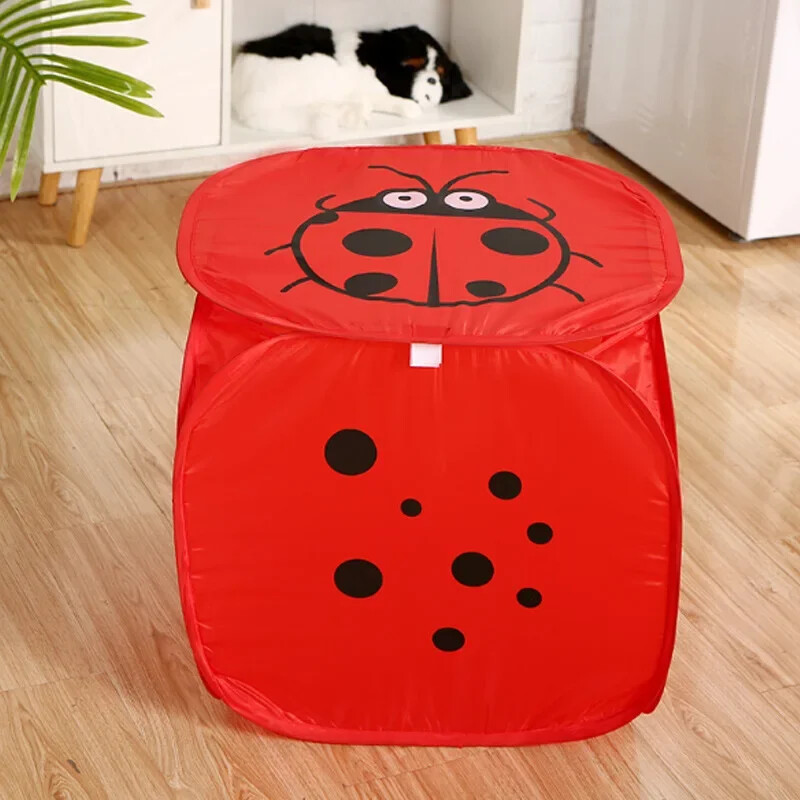 Kokkupandav tolmukindel Stor Box Suure mahutavusega pesukorv kaanega Mänguasjad Mitmesugused rõivaste organiseerija Kodune hoiustamiskorraldus