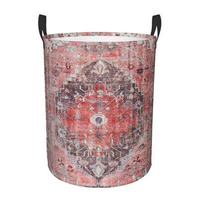 Austrumu tradicionālā lauku māja senlaicīgs bohēmijas stila veļas grozs Boho apģērbu rotaļlietu glabāšanas tvertne bērnudārzam
