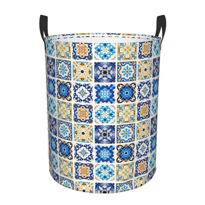 Austrumu tradicionālā lauku māja senlaicīgs bohēmijas stila veļas grozs Boho apģērbu rotaļlietu glabāšanas tvertne bērnudārzam